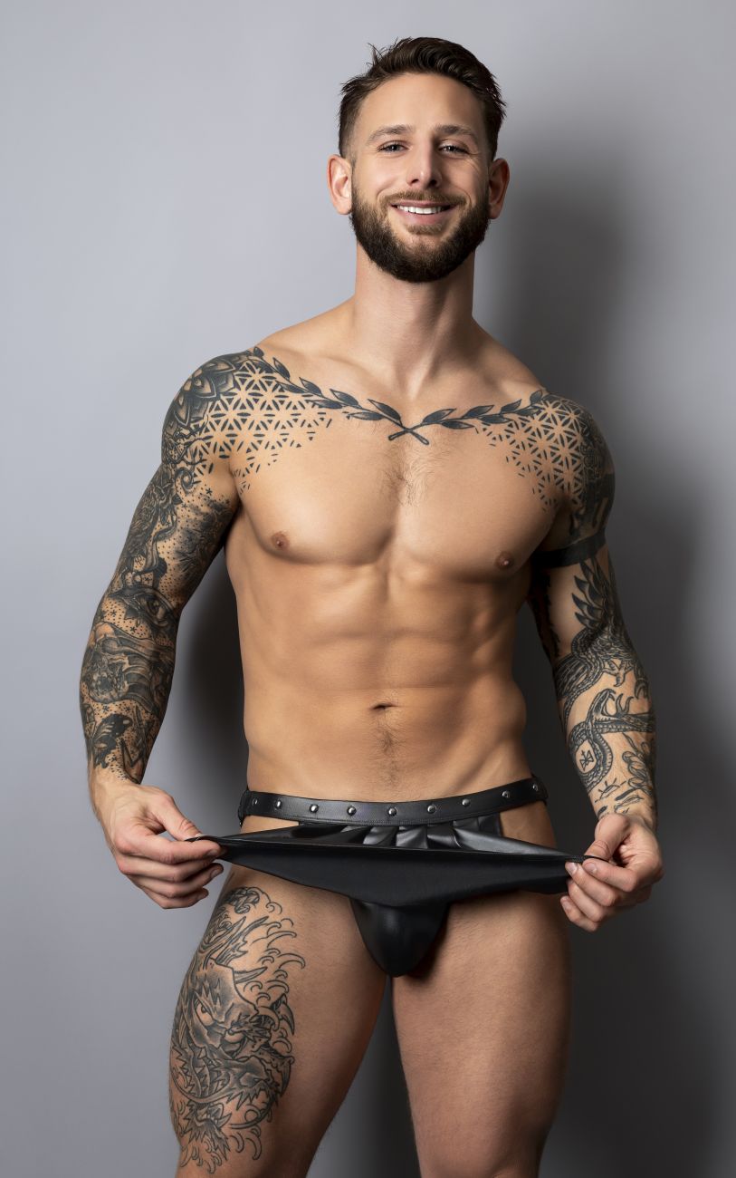 Male Power Men's Underwear PAK-158 Fetish Spartacus Color Black