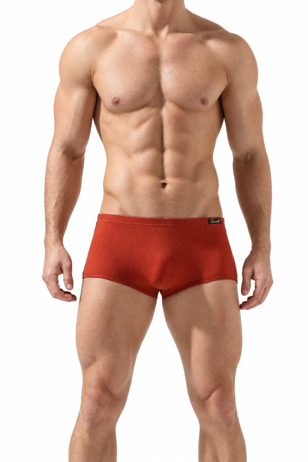Men’s Cotton Boxer Briefs – Solid Color, Minimalist Style