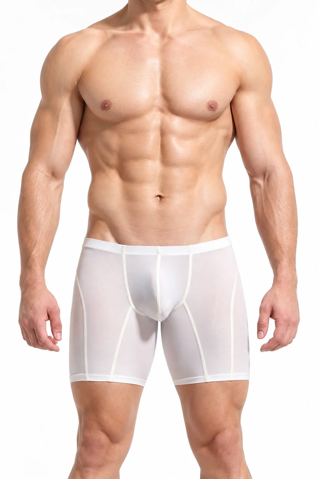 Men’s Long Boxer Shorts - Compression Fit, Soft & Stretchable - view 12