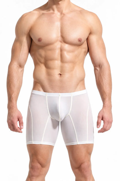 Men’s Long Boxer Shorts - Compression Fit, Soft & Stretchable - view 12