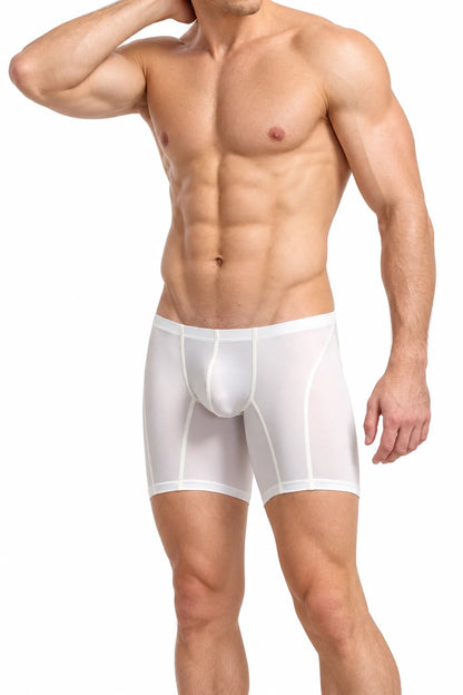 Men’s Long Boxer Shorts - Compression Fit, Soft & Stretchable - view 14