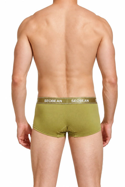Pastel Cotton Boxer Briefs for Men