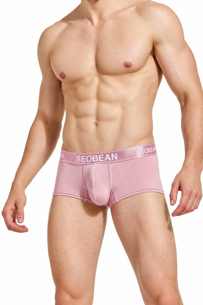 Pastel Cotton Boxer Briefs for Men