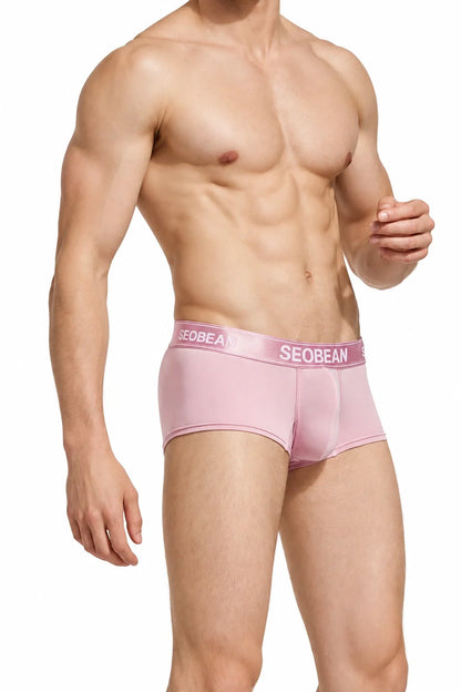 Pastel Cotton Boxer Briefs for Men
