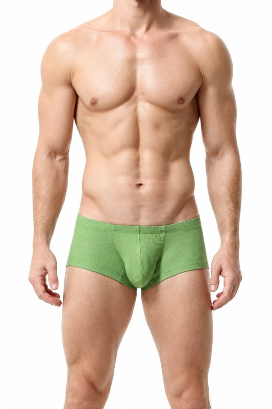 Men’s Breathable Solid Boxer Briefs - front view