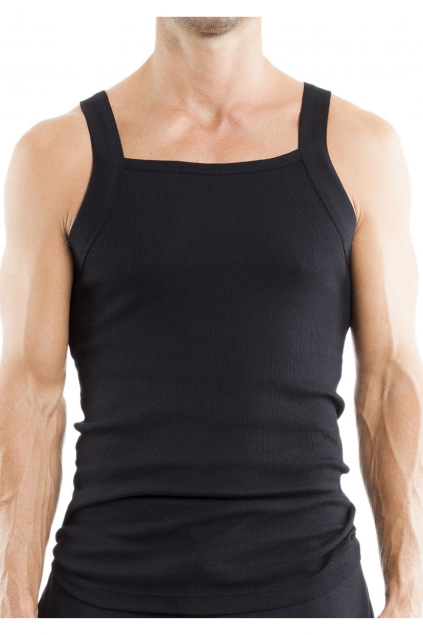 Papi 3-Pack Square Neck Tank - Black