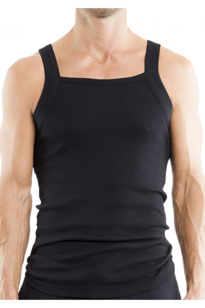 Papi 3-Pack Square Neck Tank - Black