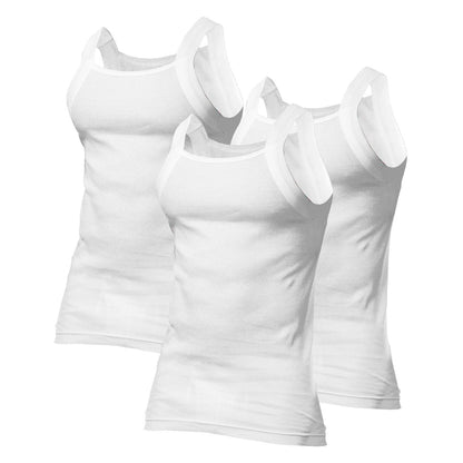 Papi 3-Pack Square Neck Tank - White
