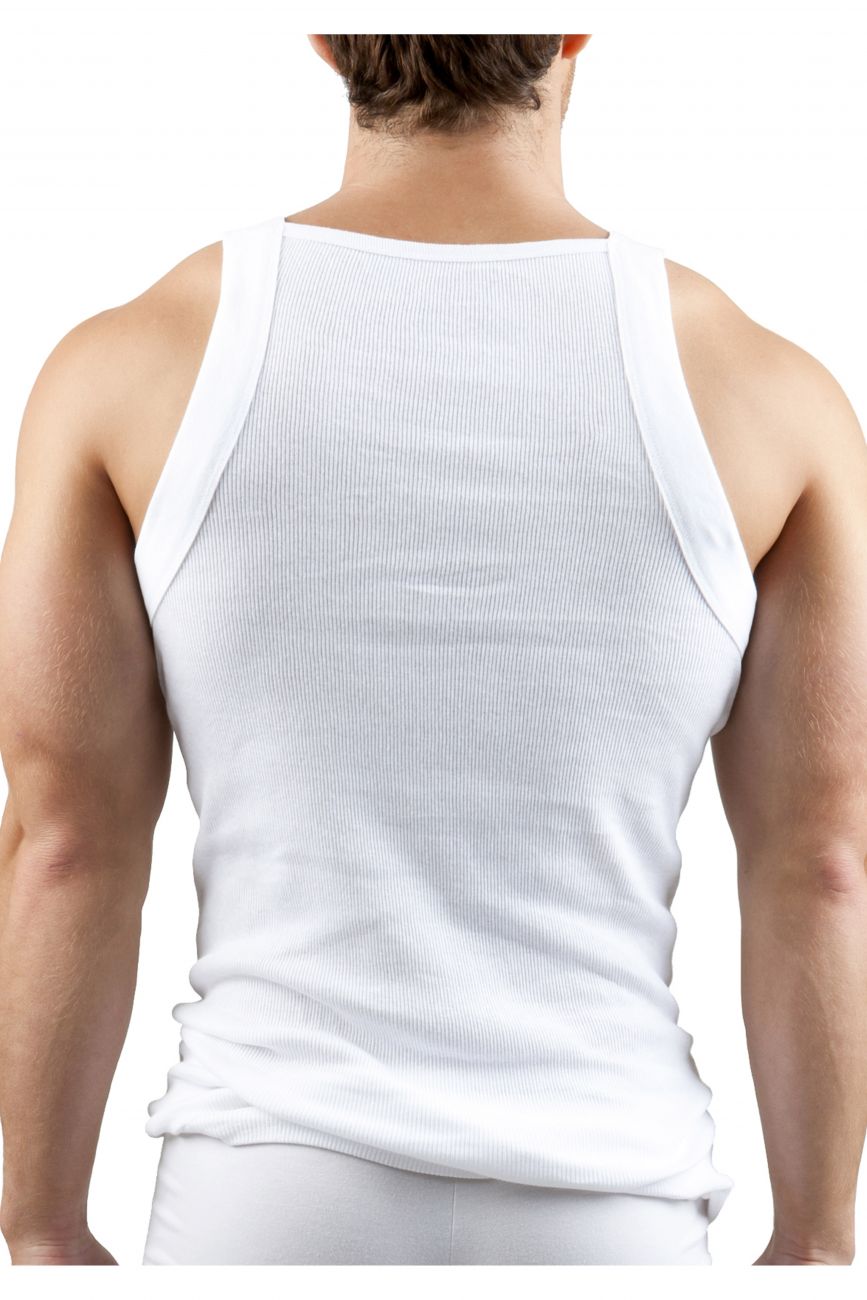 Papi 3-Pack Square Neck Tank - White