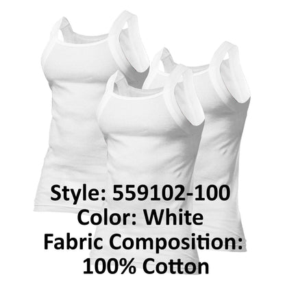 Papi 3-Pack Square Neck Tank - White