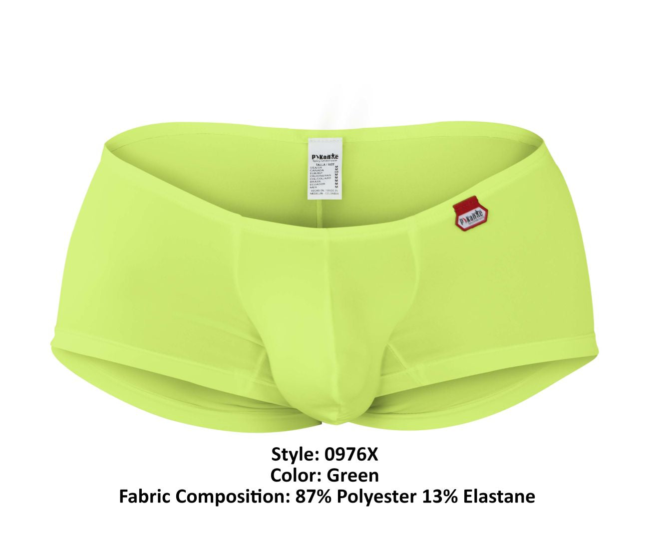 Pikante Men's Underwear PIK 0976X Angola Trunks Color Green