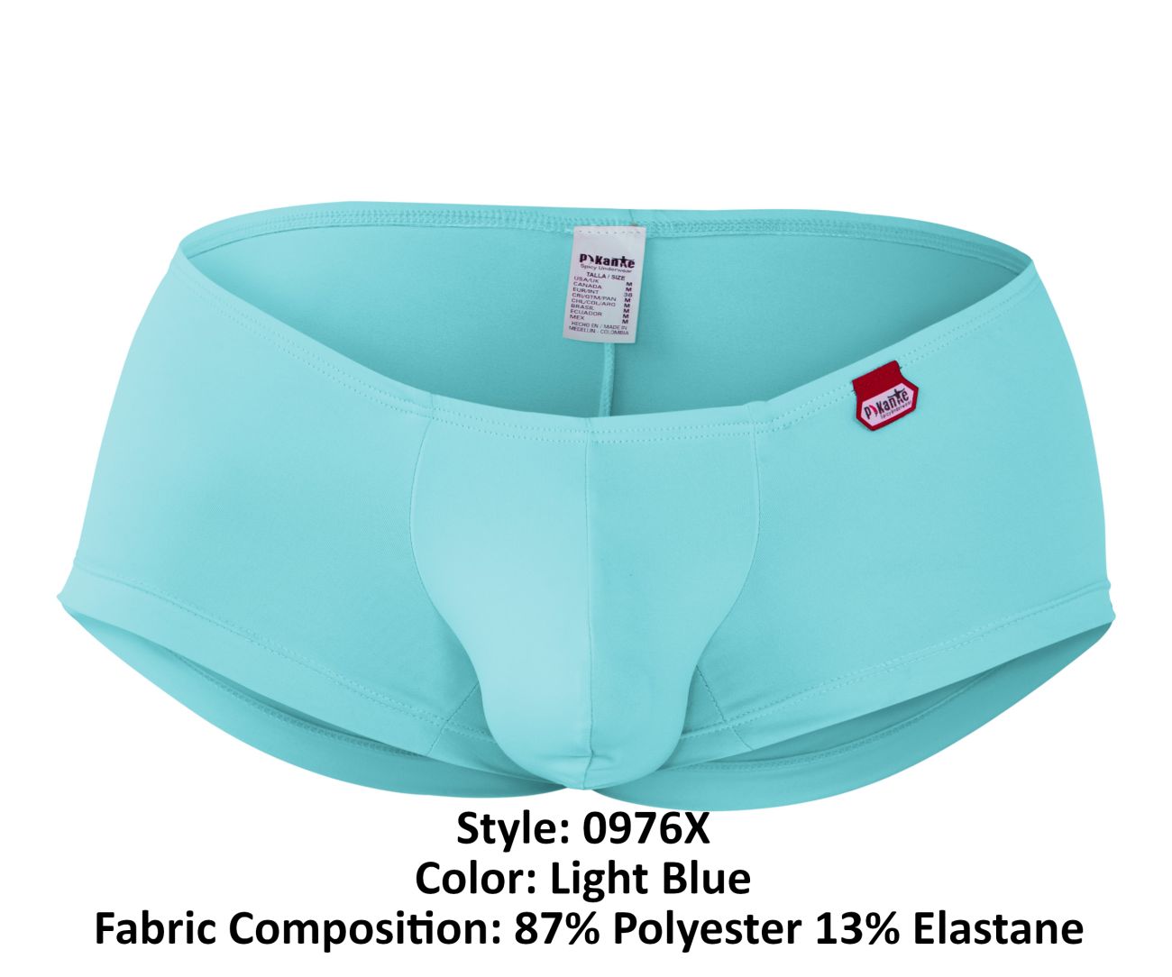 Pikante Men's Underwear PIK 0976X Angola Trunks Color Light Blue