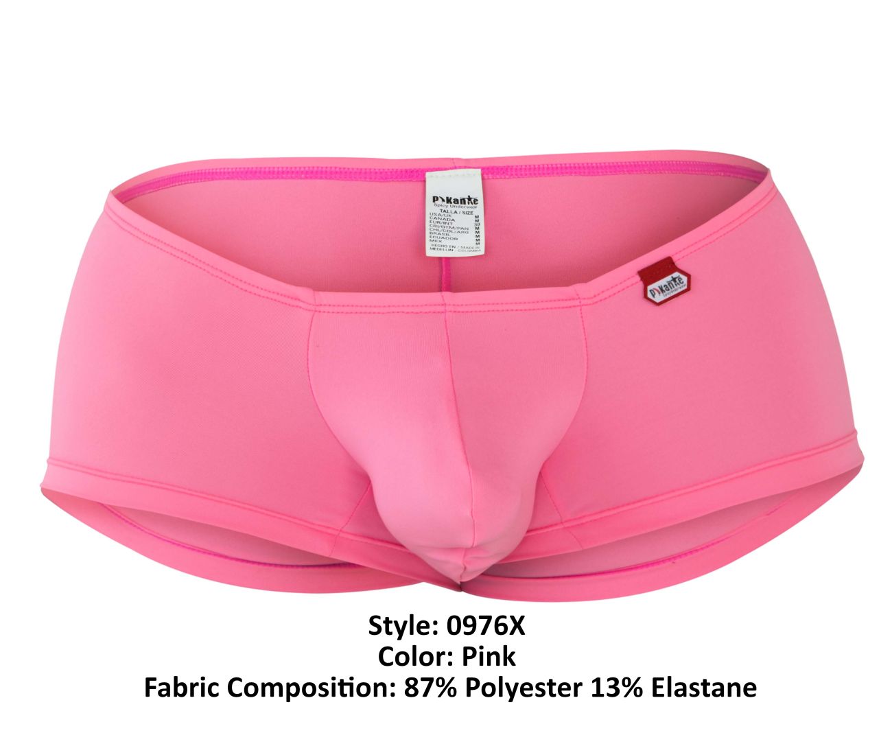Pikante Men's Underwear PIK 0976X Angola Trunks Color Pink