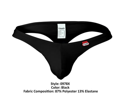 Pikante Men's Underwear PIK 0978X Angola Thongs Color Black
