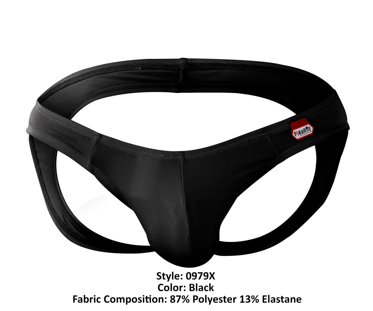 Pikante Men's Underwear PIK 0979X Angola Jockstrap Color Black