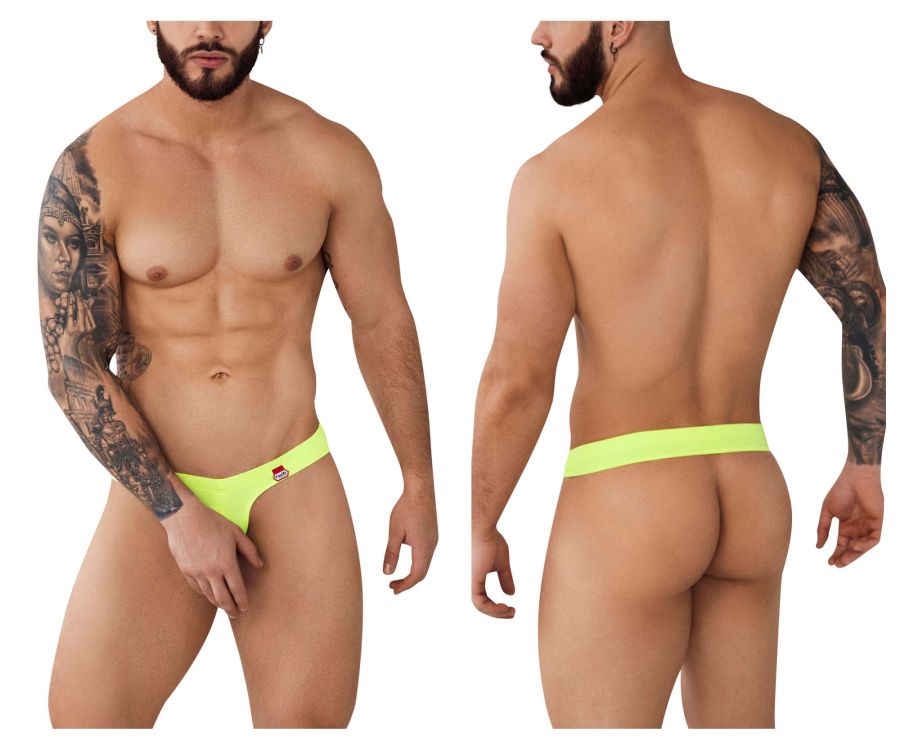 Pikante Men's Underwear PIK 0980X Angola Ball Lifter C-Ring Color Green