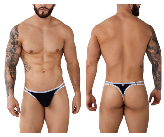 Pikante Men's Underwear PIK 0983 Novo Thongs Color Black