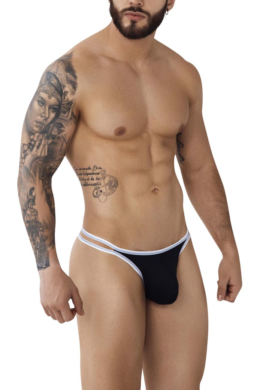 Pikante Men's Underwear PIK 0983 Novo Thongs Color Black