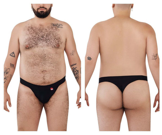 Pikante Men's Underwear PIK 1024X Terni Thongs Color Black
