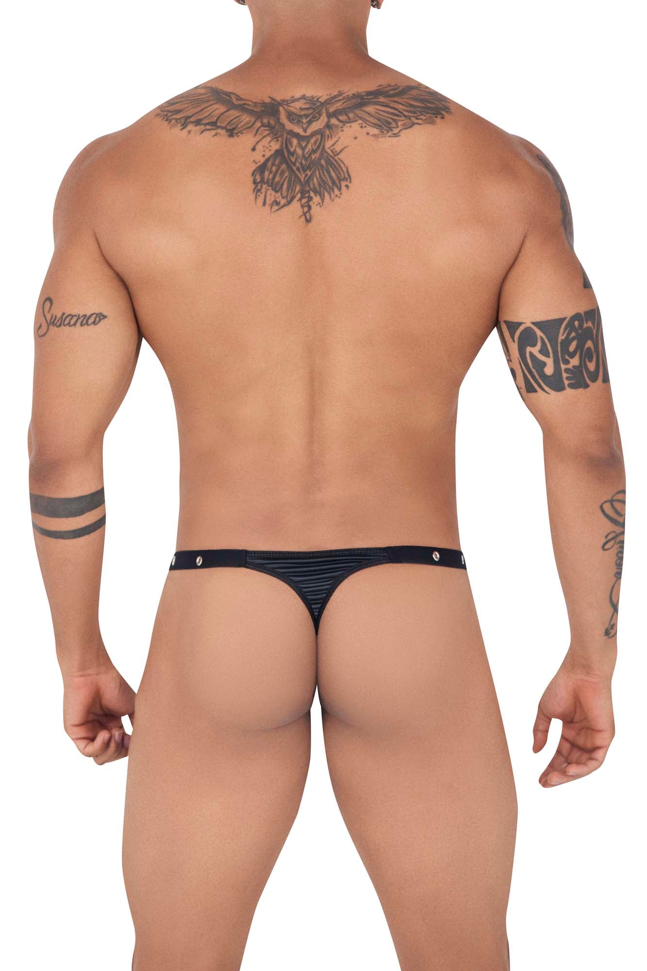 Pikante Men's Underwear PIK 1025X Perusa Thongs Color Black