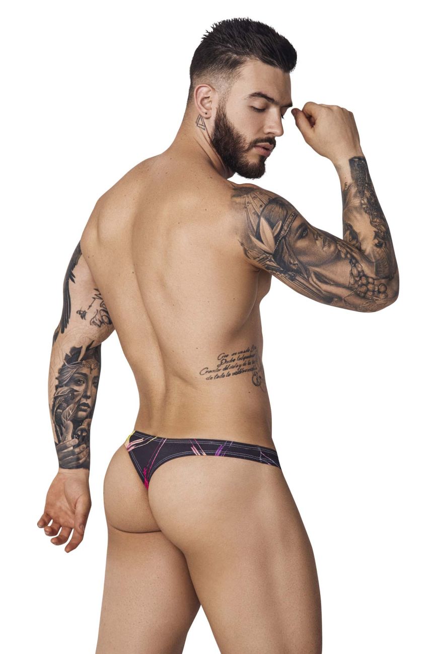 Pikante Men's Underwear PIK 1077 Nucleus Thongs Color Black