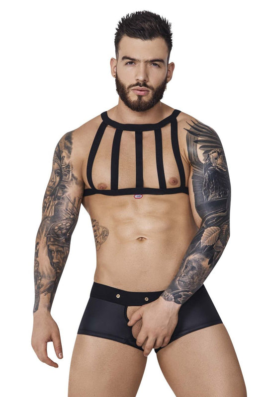 Pikante Men's Underwear PIK 1086 Hard Harness Jockstrap Color Black