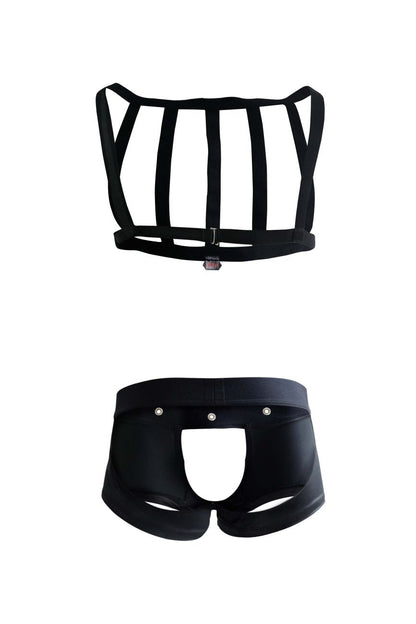 Pikante Men's Underwear PIK 1086 Hard Harness Jockstrap Color Black