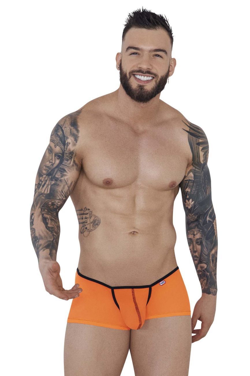 Pikante Men's Underwear PIK 1273 Sonar Trunks Color Orange