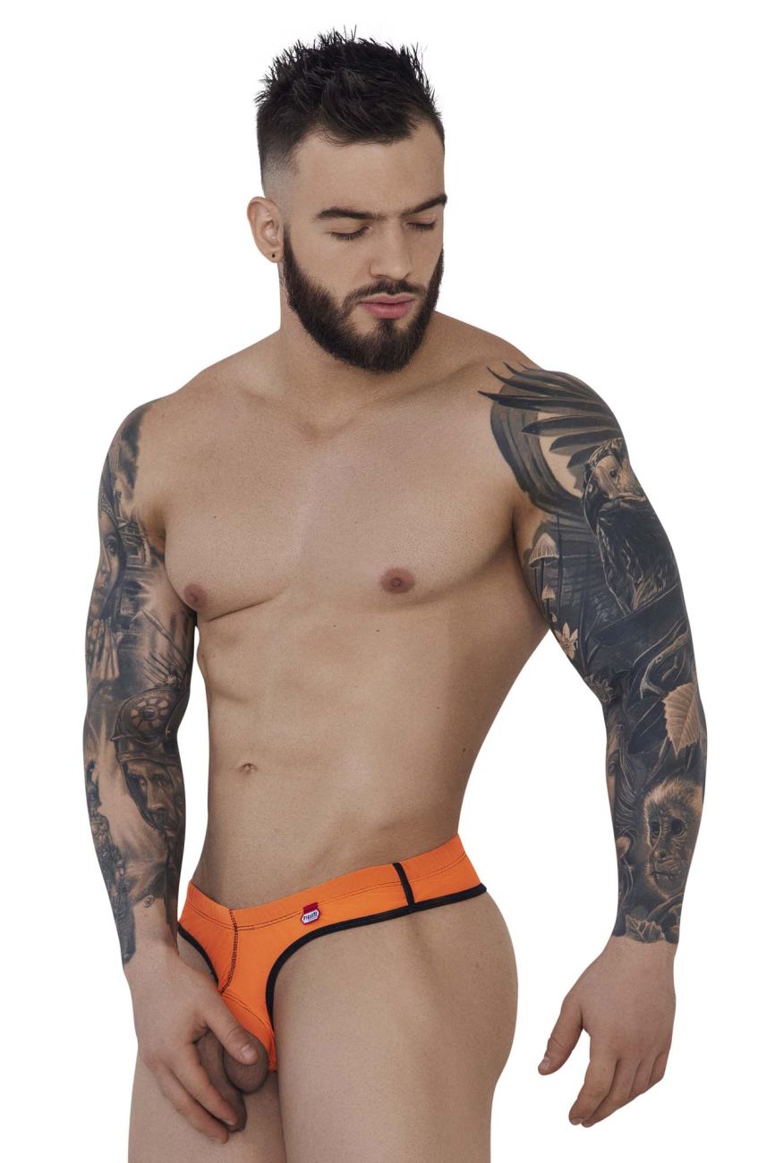 Pikante Men's Underwear PIK 1278 Sonar Ball Lifter Color Orange