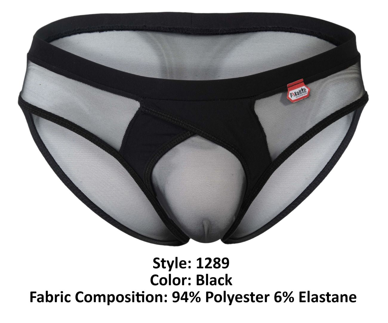 Pikante Men's Underwear PIK 1289 Itadaki Briefs Color Black