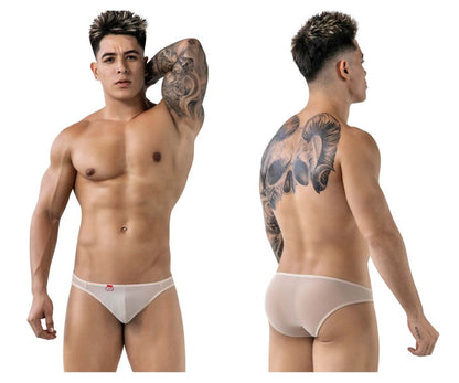 Pikante Men's Underwear PIK 1822 Luxury Briefs Color Beige Mesh