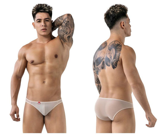 Pikante Men's Underwear PIK 1822 Luxury Briefs Color Beige Mesh