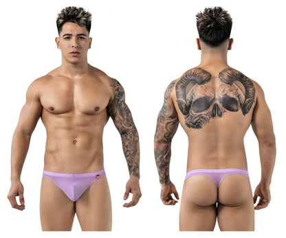 Luxury Lilac Mesh Thong - view 1