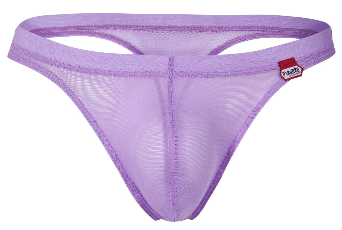 Luxury Lilac Mesh Thong - view 5