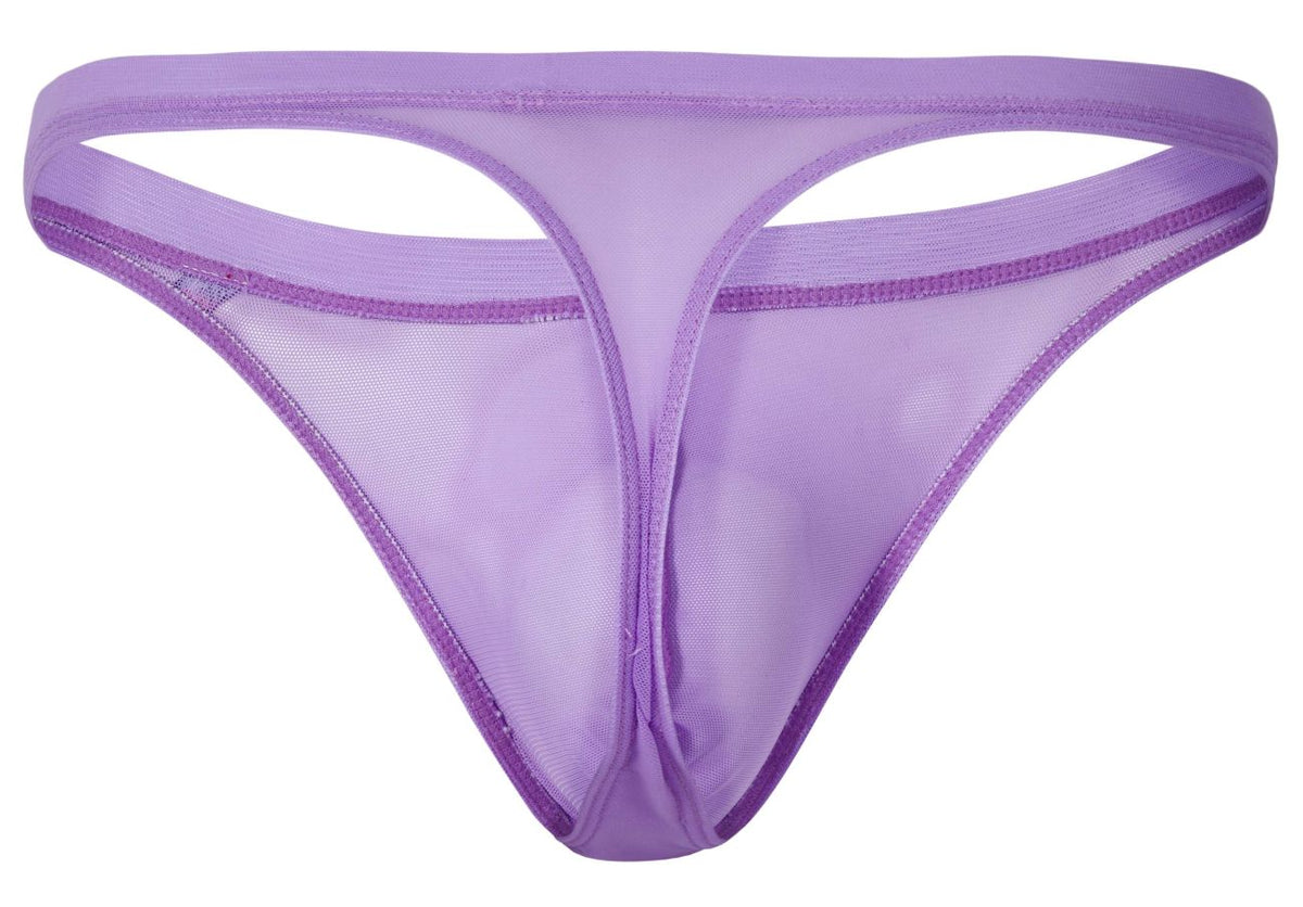 Luxury Lilac Mesh Thong - view 7