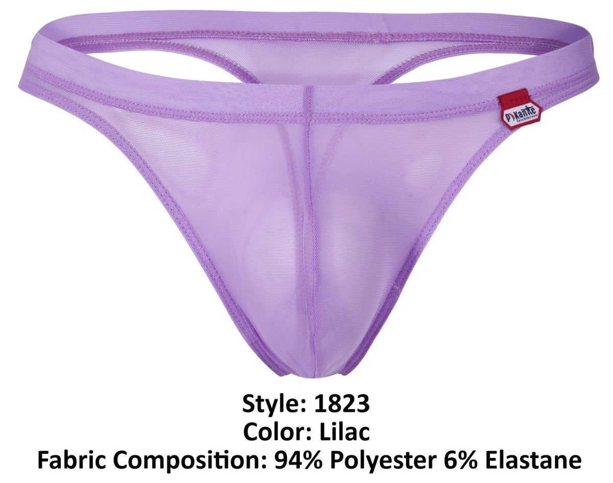 Luxury Lilac Mesh Thong - view 8