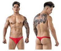 Luxury Red Mesh Thong - view 1