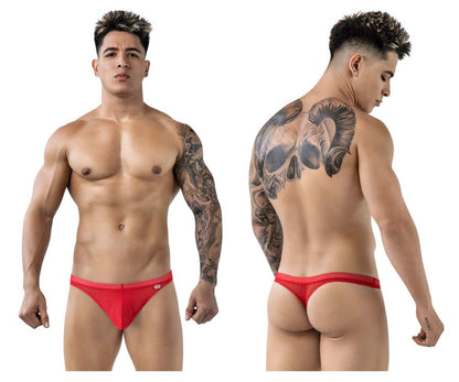 Luxury Red Mesh Thong - view 1