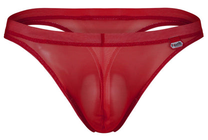 Luxury Red Mesh Thong - view 5