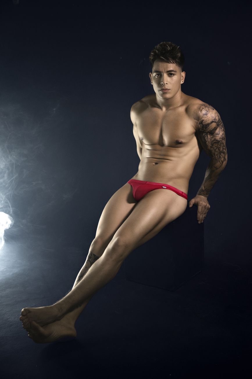 Luxury Red Mesh Thong - view 9
