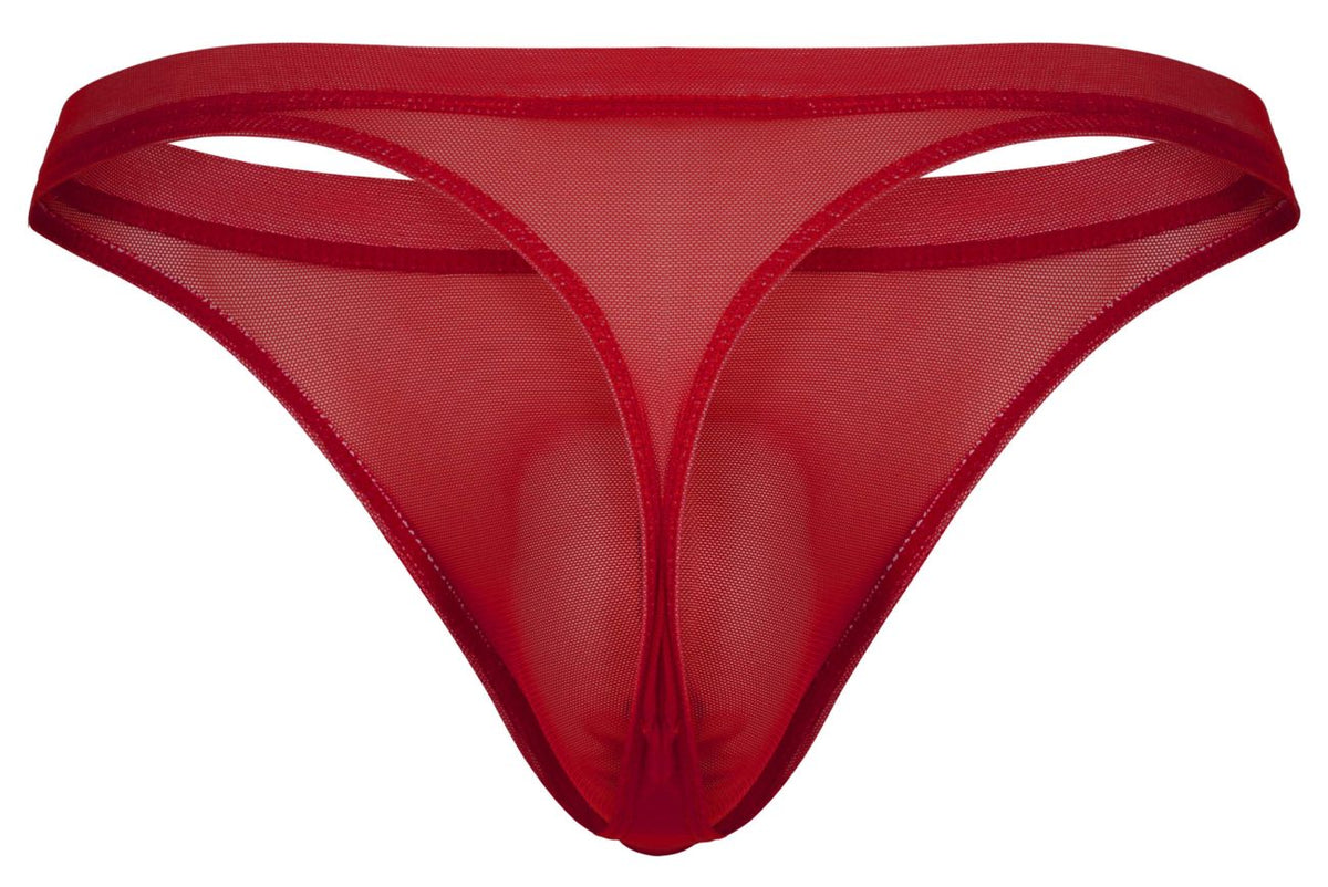 Luxury Red Mesh Thong - view 7