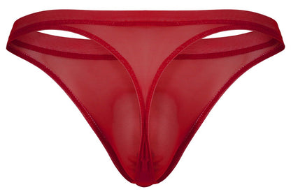 Luxury Red Mesh Thong - view 7