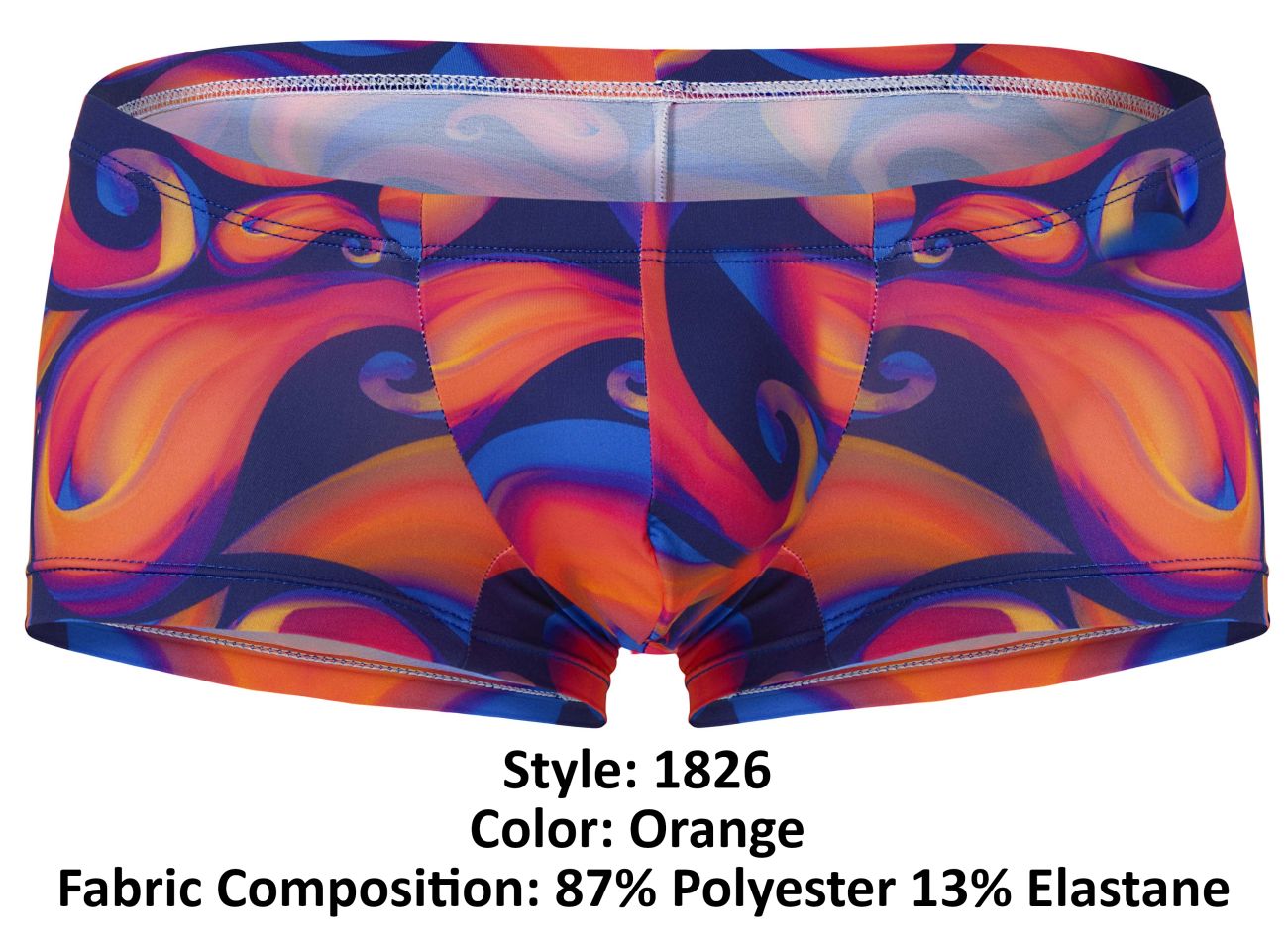 Pikante Men's Underwear PIK 1826 Kracent Trunks Color Orange