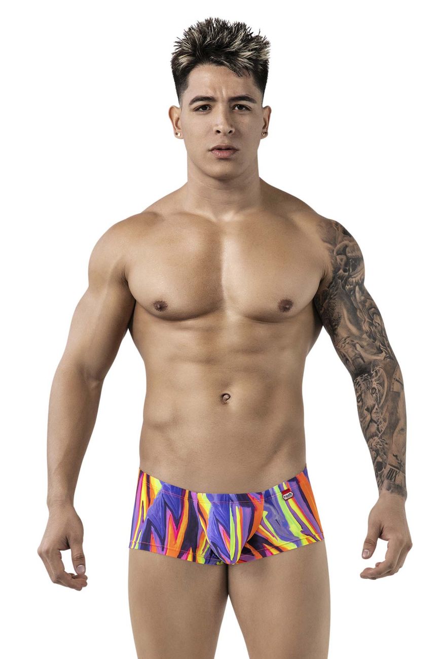 Pikante Men's Underwear PIK 1828 Abstract Trunks Color Purple