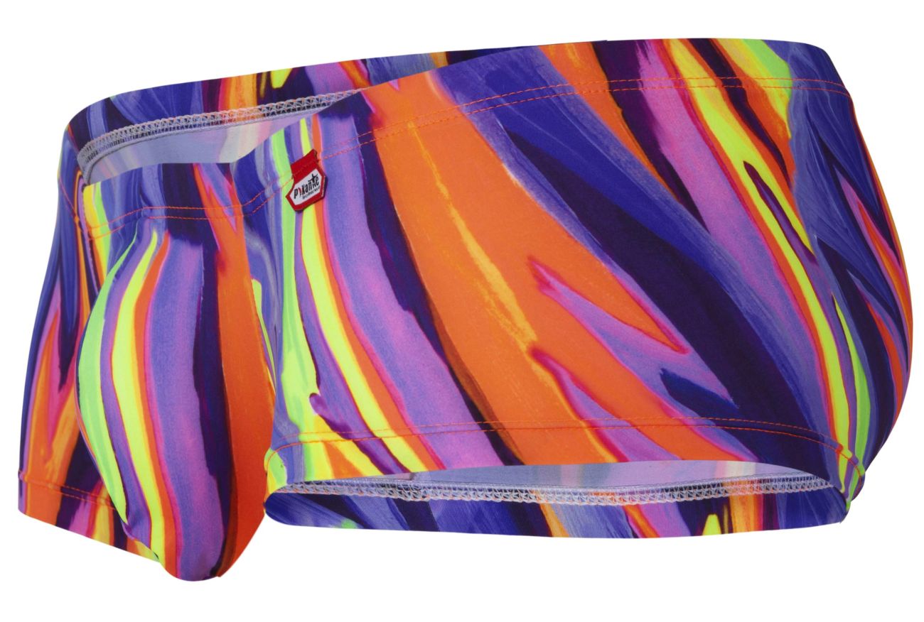 Pikante Men's Underwear PIK 1828 Abstract Trunks Color Purple