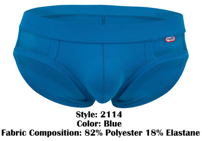 Pikante Men's Underwear PIK 2114 Lenox Briefs Color Blue