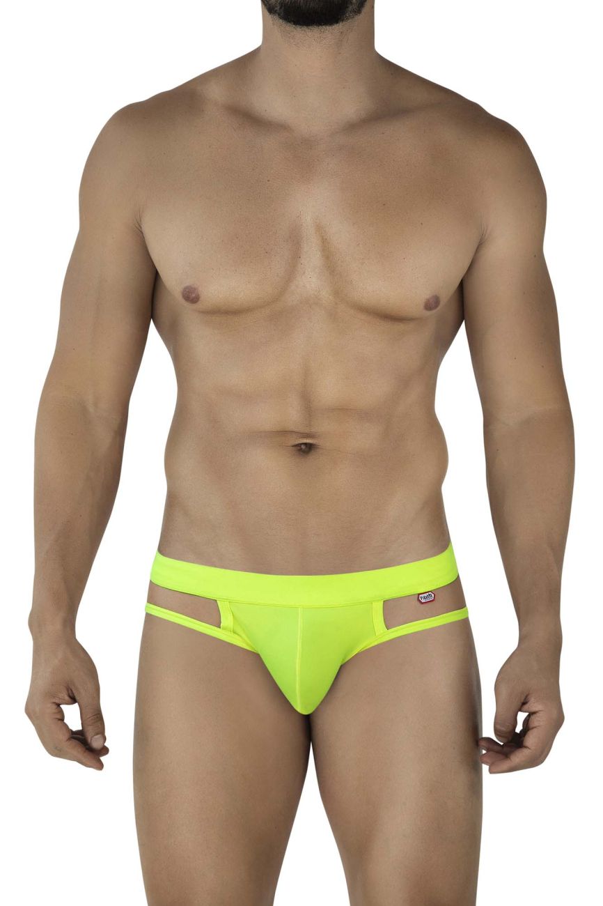 Pikante Men's Underwear PIK 2114 Lenox Briefs Color Neon Green