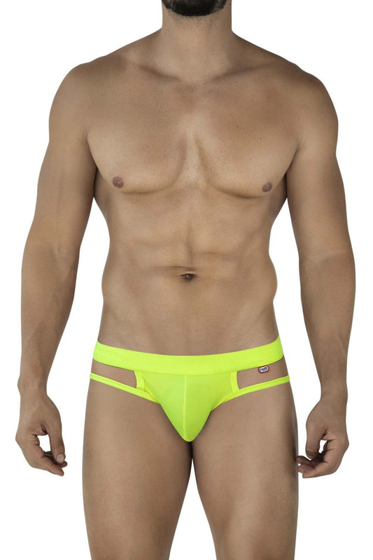 Pikante Men's Underwear PIK 2114 Lenox Briefs Color Neon Green