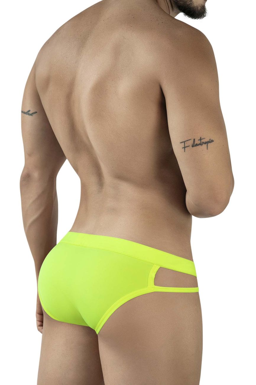 Pikante Men's Underwear PIK 2114 Lenox Briefs Color Neon Green