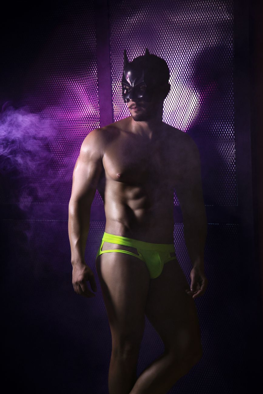 Pikante Men's Underwear PIK 2114 Lenox Briefs Color Neon Green